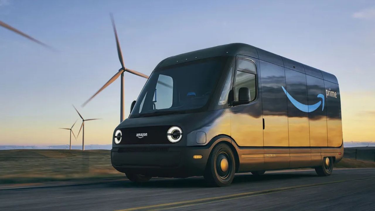 Amazon Electric Delivery Vans {image source: Amazon}